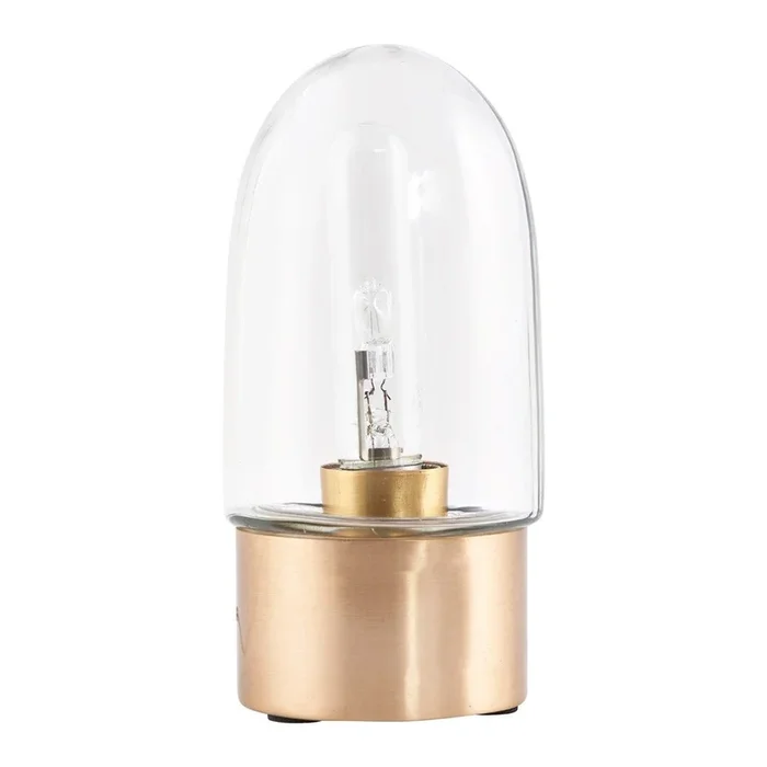 Lampada da tavolo Marrone, altezza totale 20 cm