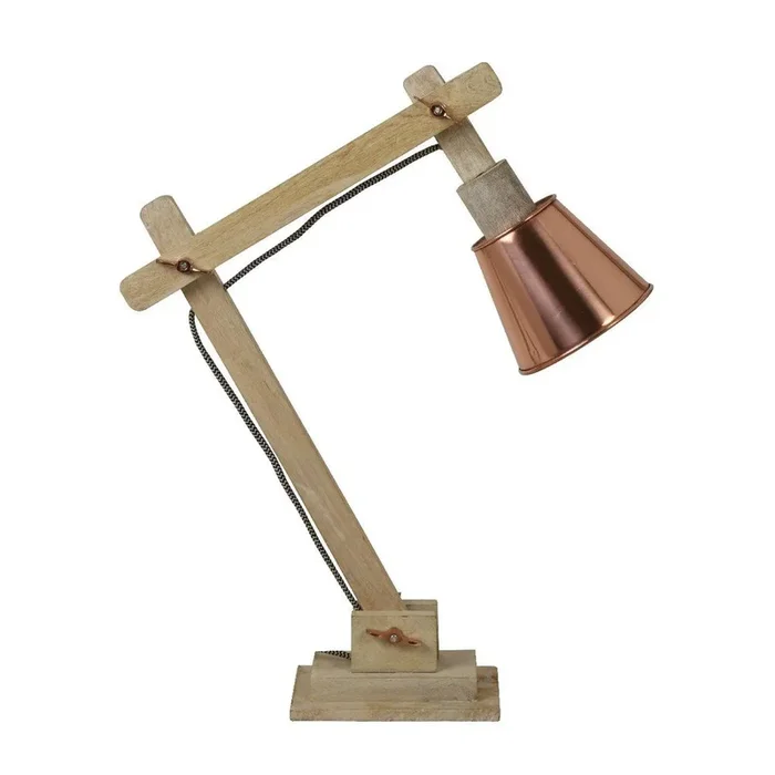 Lampada da tavolo Oro rosa, altezza totale 50 cm