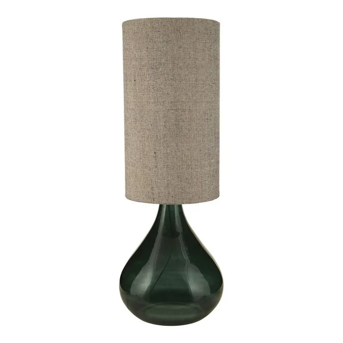 Lampada da tavolo Verde/marrone, altezza totale 64 cm