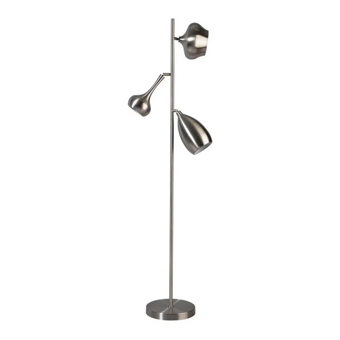 Lampada da terra Grigia, altezza totale 165 cm
