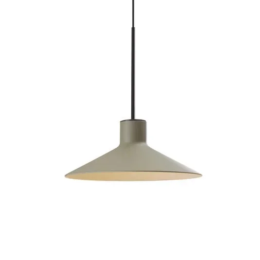 Lampada LED a sospensione Platet, nero/grigio oliva, 20 cm