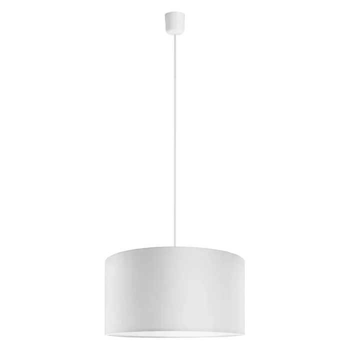 Lampadario Bianco, altezza totale 181 cm