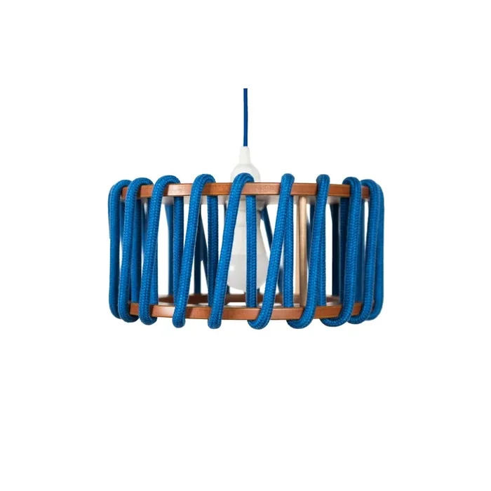 Lampadario Macaron Con paralume in tessuto/con paralume in pannelli di fibra (mdf), blu, ø 30 cm, altezza totale 15 cm