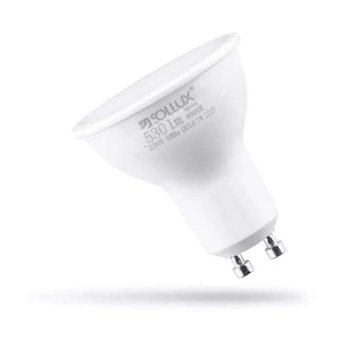 Lampadina LED, con luce neutra, con presa GU10, 7 W, 530 lm