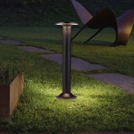 Lampione moderno a testa tonda led 8w 3000k per giardini