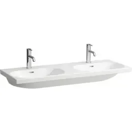 Laufen Lua lavabo 120×46 cm rettangolare doppio bianco H8140814001091