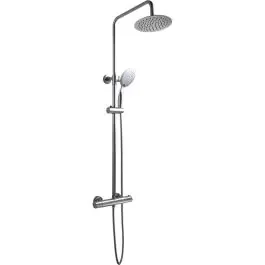 Laveo Fino set doccia a parete con termostato con soffione cromo PL220OB