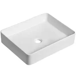 Laveo Kvadrato lavabo 47×36 cm rettangolare da appoggio bianco VUK6247