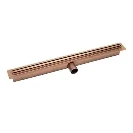 Laveo Slim canalina lineare con griglia 70 cm oro COS870D
