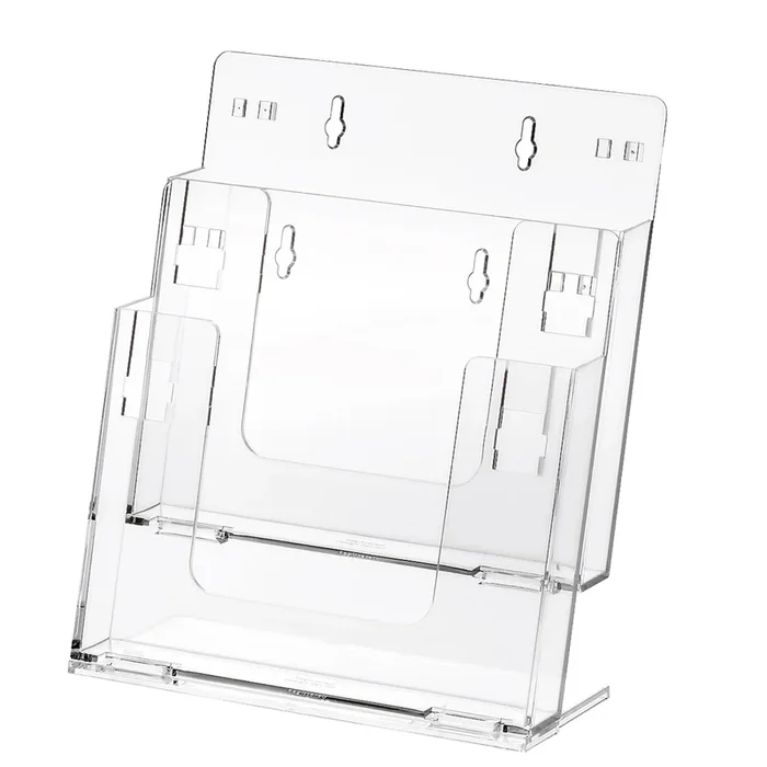 LEBEZ – Portadepliant componibili 2 tasche a5 da banco e parete art. – 5031 – Confezione da 3 PZ