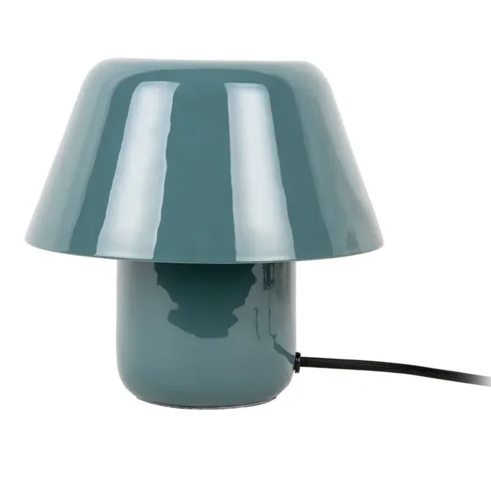 LeitmotivLampada da tavolo AfanIn metallo, con alimentazione a corrente, blu scuro, altezza totale 19 cm