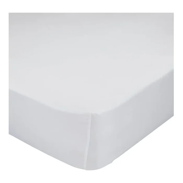 Lenzuolo con angoli per bambini Per letto singolo, bianco, 60×120 cm