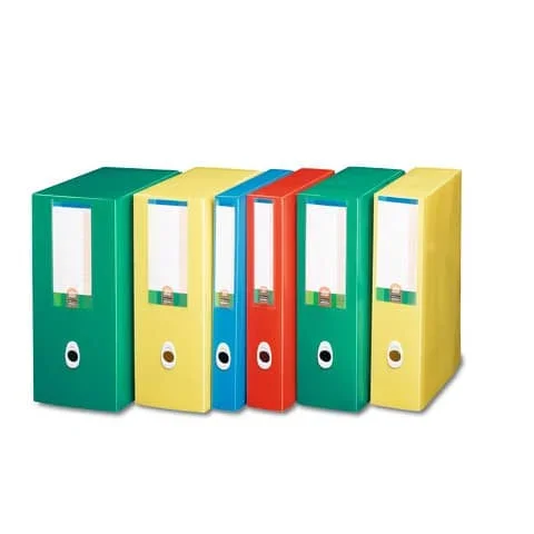 LEONARDI – Scatola portaprogetti plus ppl 25,5×35,5 cm – dorso 6 cm rosso – U206RO – Confezione da 5 PZ