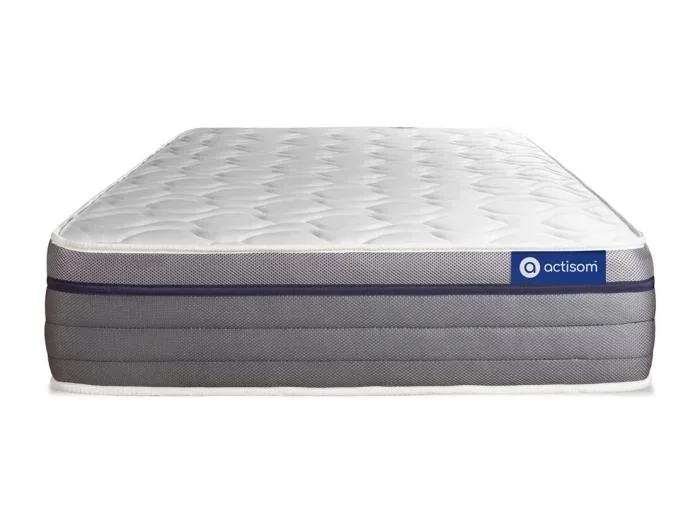 Letto con Materasso Actilatex zen Lattice e memory foam – Altezza : 26cm – Colore : Grigio – Dimensione : 90 x 200 cm