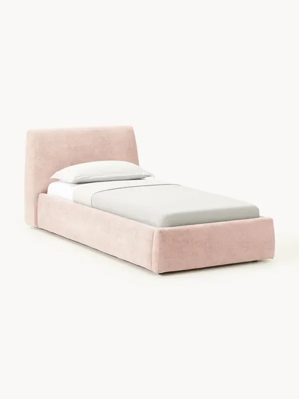 Letto imbottito singolo con contenitore Cloud