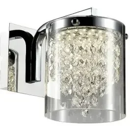 Light Prestige Cantos lampada da parete 1×6 W trasparente-argento LP-1114/1W
