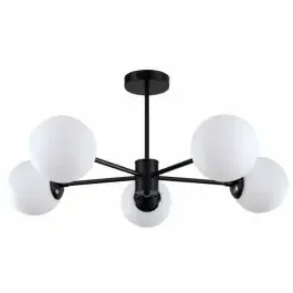 Light Prestige Roma lampada da soffitto 5×40 W bianco-nero LP-1345/5PBK
