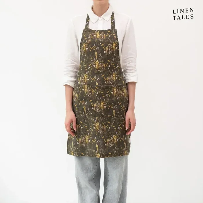 Linen TalesGrembiule WoodlandIn lino, marrone