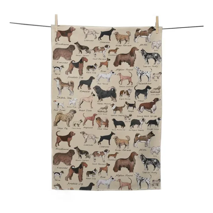 Little Nice ThingsStrofinaccio DogsMarrone/beige, 50×70 cm