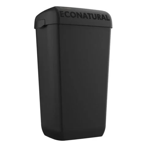 LUCART-PROFESSIONAL – Cestino porta rifiuti 23 l lucart professional econatural flow 55,8×34,5×23 cm nero – 892512