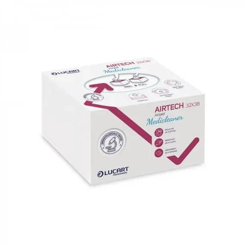 LUCART-PROFESSIONAL – Panni multiuso piegati airtech medicleaner lucart professional 32×38 mm – conf. 60 pezzi – 853024J