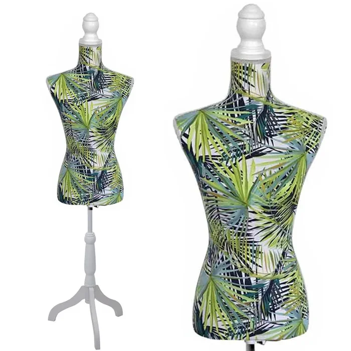 Manichino Busto Sartoriale Donna Botanic Foglie Strette Sartoria 42 x 170cm