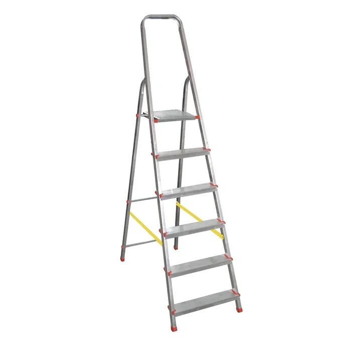 MARCHETTI – Scala alluminio domestica 6 gradini stella basic – 21026