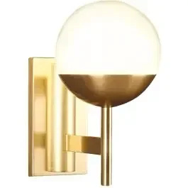 MaxLight Dallas lampada da parete 1×40 W bianco-oro W0207
