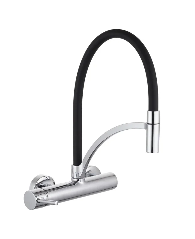 Miscelatore lavello madison a muro con bocca orientabile Idrobric