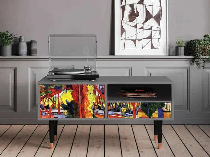Mobile TV – 115х59х48 cm – T3 – The Turning Road, Grigio