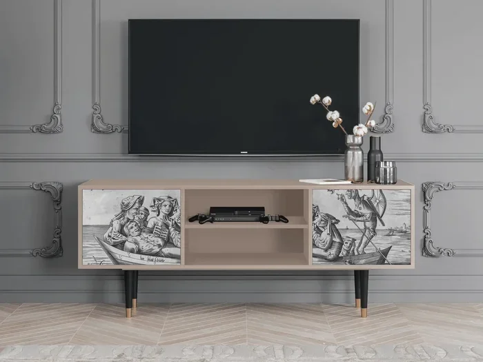 Mobile TV – 170х69х48 cm – T2 – Blau Schuyte, Latte