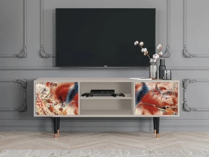 Mobile TV – 170х69х48 cm – T2 – The City Rises, Sabbia