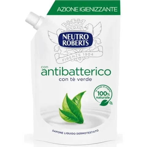 NEUTRO-ROBERTS – Sapone liquido – 400 ml neutro roberts antibatterico – ecopouch – 7-1143 – Confezione da 2 PZ