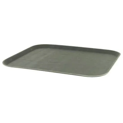 NO-BRAND – Vassoio rettangolare multiuso 35,5×45,5 cm superficie antiscivolo nero – 337946