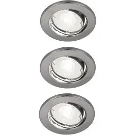 Nordlux Canis lampada da incasso 3×4.7 W nichel 49370155