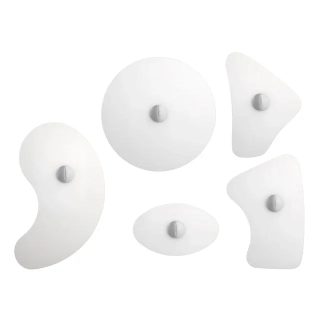Orbital replacement white glass