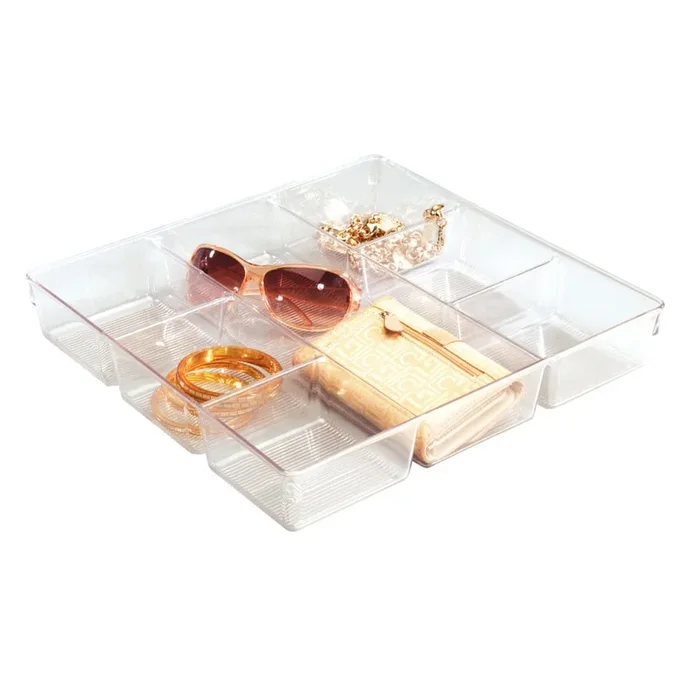 Organizer per cassetto Linus In plastica, 34×33 cm, altezza totale 6 cm