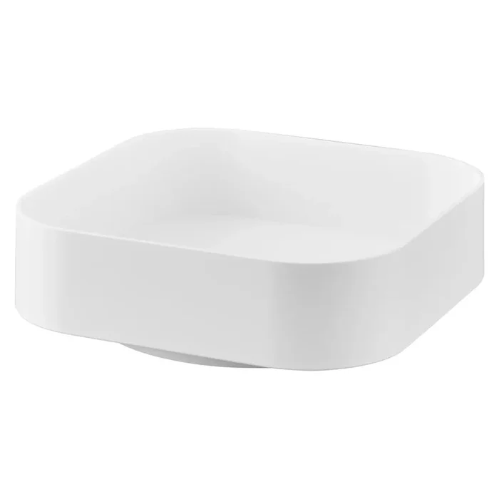 Organizer per spezie Tower Girevole, in plastica, bianco, 20×20 cm, altezza totale 6 cm