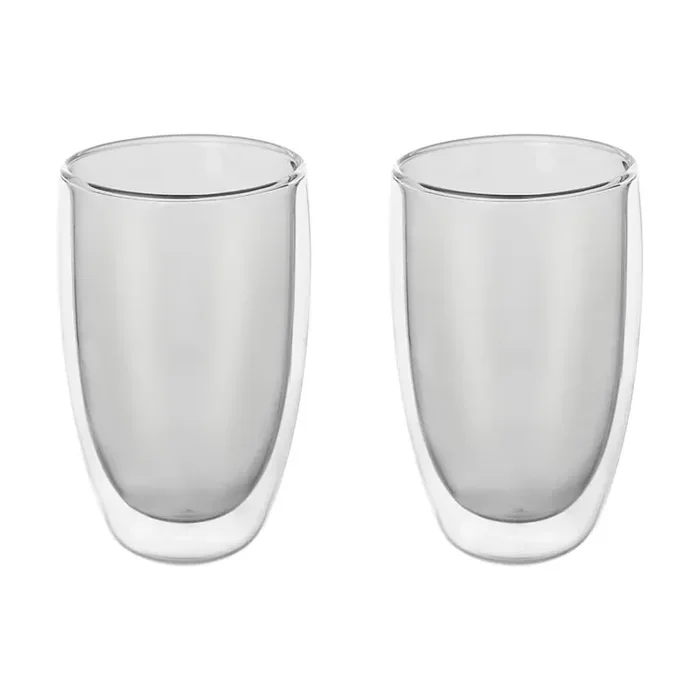 OrionTazze in set Double2 pz, 500 ml, in vetro, con parete doppia/da latte