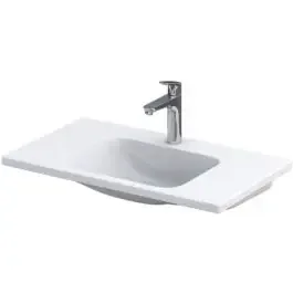 Oristo Cera lavabo 80×46 cm rettangolare da mobile bianco UME-CE-80-91