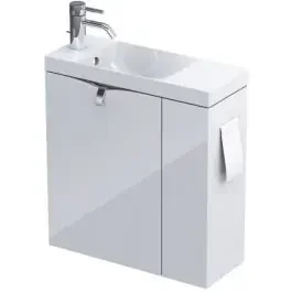 Oristo Siena lavabo con armadietto 55 cm bianco OR45-ZD2D-55-1-P