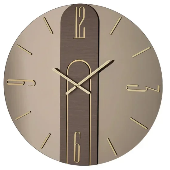 Orologio da parete mistica 60cm vetro bronzo design moderno