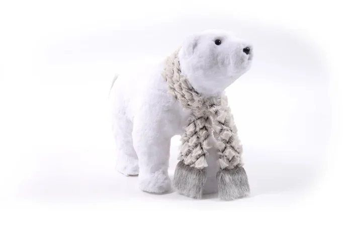 Orso natalizio con sciarpa