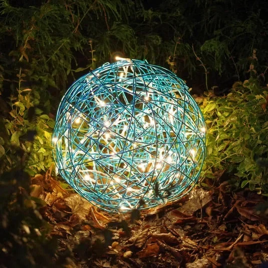 Palla LED 3D Galax Fun, Ø 30 cm, blu