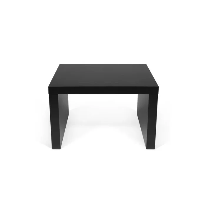 Panchina Nera, larghezza totale 40 cm, altezza totale 43 cm