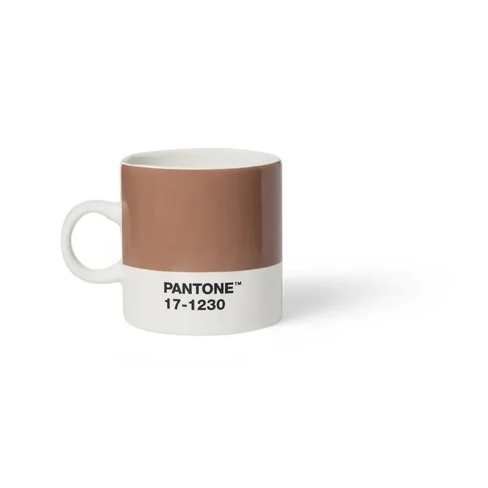 PantoneTazza Mocha Mousse 17-1230120 ml, in ceramica, per espresso, marrone chiaro