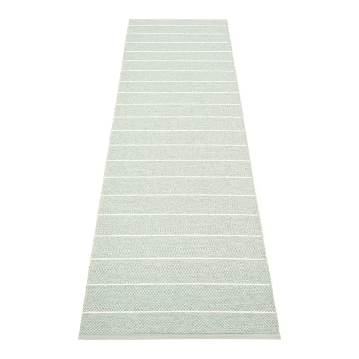 PappelinaPassatoia da interno ed esterno Carl SageReversibile/lavabile, sintetica, bouclé, a pelo piatto, verde chiaro, 70×270 cm
