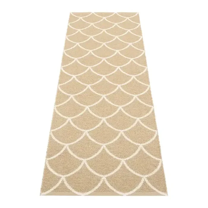 PappelinaPassatoia da interno ed esterno Kotte SandReversibile/lavabile, sintetica, bouclé, a pelo piatto, beige, 70×225 cm