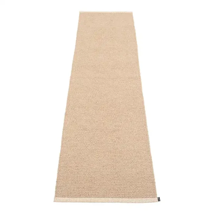 PappelinaPassatoia da interno ed esterno Mono Light NougatReversibile/lavabile, sintetica, bouclé, a pelo piatto, beige, 70×300 cm