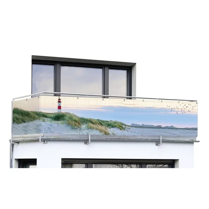 Parasole North Sea Coast In plastica, 500×85 cm